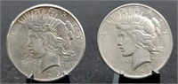 1926 & 1927-D Peace Silver Dollar