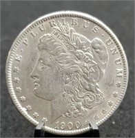 1900 Morgan Silver Dollar, AU58