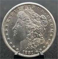 1881-S Morgan Silver Dollar, MS65