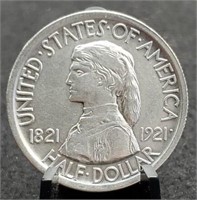1921 Missouri Centennial Comm. Silver Half Dollar