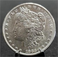 1882 Morgan Silver Dollar, AU55