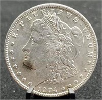 1904-O Morgan Silver Dollar, MS60