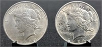 1923 & 1924 Peace Silver Dollars