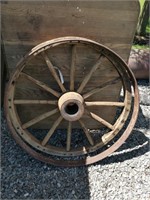 vintage buggy wheel 42