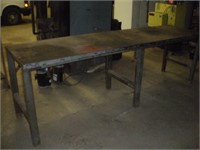 Metal Work Bench  108x28x35 Inches
