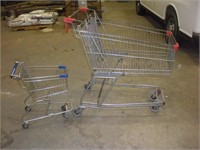 (2) Grocery Carts