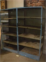 (2) Metal Shelves  36x24x76 Inches