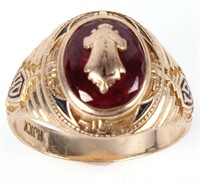 10K YELLOW GOLD 1940 HIGH SCHOOL CLASS RING