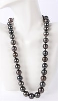14K WHITE GOLD TAHITIAN PEARL NECKLACE