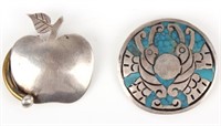 TAXCO MEXICAN STERLING SILVER PINS BROOCHES