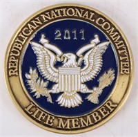 REPUBLICAN NATIONAL COMMITTEE LIFE MEMBER COIN '11
