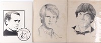 MARK MADDOX DR WHO ILLUSTRATED PRINTS - LOT OF 3
