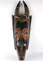 HAND CARVED AFRICAN TRIBAL MASK WALL HANGING LARGE