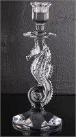 WATERFORD CRYSTAL SEAHORSE CANDLESTICK HOLDER