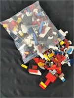 Assorted Lego Pieces - Random Colours + Shapes