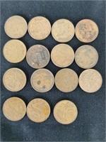 1930s and '40s Canadian Pennies