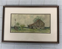 Signed Water Colour in Frame