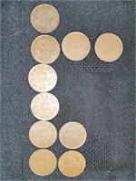 1920-36 King George V Canadian Pennies (10)