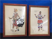 2 signed Prints- Swazi Youth & Young Ndebele Girl