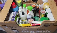 Box Lot of Household/Cleaning Supplies