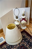 Pair of vintage pottery lamps