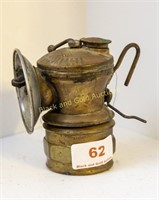 Auto-Lite Brass carbide miner's lamp