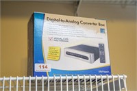 Digital to analog TV converter box