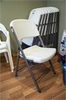 TEN Lifetime folding plastic chairs