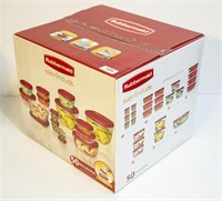 New in box Rubbermaid 50 piece leftover dish set