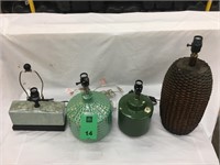 Lot of 4 Lamps