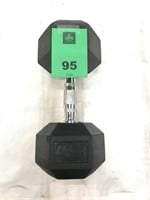45lb Dumbbell, Rubber Weight with Handle