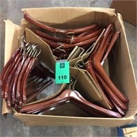 Lot of Approx. 100 wooden hangers