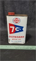 Sohio Outboard Motor Oil Can
