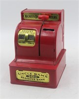 Uncle Sam's 3-Coin Register Bank Western Stamping