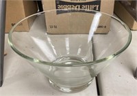 10.5in. Clear Glass Bowl