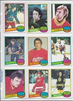 Lot of 9 - 1980-81 O-Pee-Chee Hockey cards