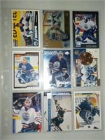 Lot of 9 Curtis Joseph Oilers cards