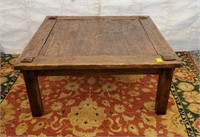 Rustic wood coffee table 21"H x 48"x 48"