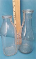 2 Quart milk bottles