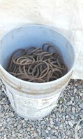 5 gallon bucket full of 3  1/2 "×1/4' rings