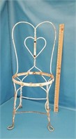 Vintage ice cream chair frame