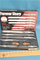 Forever sharp platinum series knife set