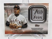 2021 Topps Willie Mays 70th Ann. Comm. Patch