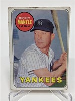 1969 Topps Mickey Mantle #500 (CREASE)