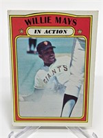 1972 Topps In Action Willie Mays #50