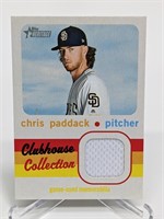 2020 Topps Heritage Chris Paddack Relic Material