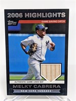 2007 Topps Melky Cabrera Relic Material #HR-MEC