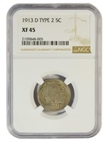 Sharp EF 1913-D TII Buffalo Nickel