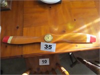 WOODEN PROPELLER CLOCK