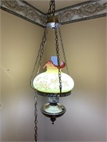 Fenton hanging lamp has damage
